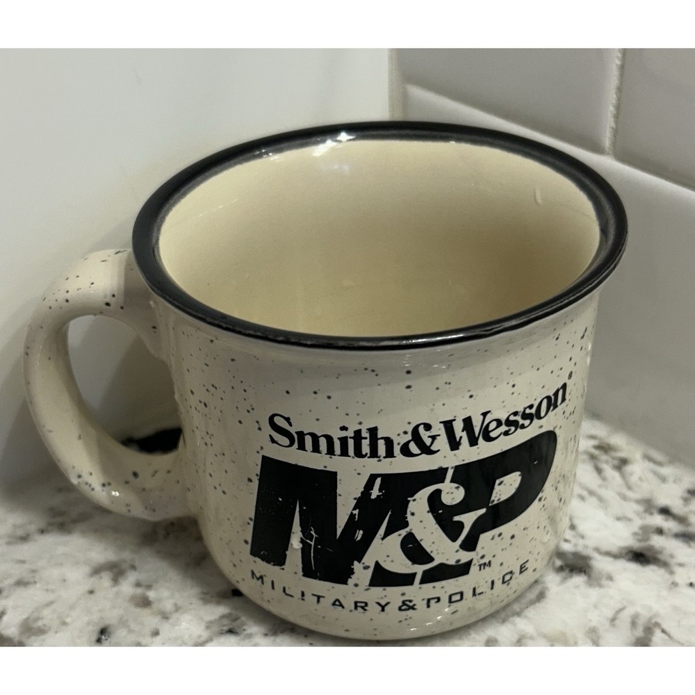 Smith & Wesson Firearms M&P Military Police Logo Camper‎ Mug Ceramic